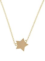 Silver One Gargantillas Estrella Oro