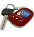 Handstands 1.5" Digital Photo Frame Keychain (Red)