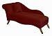 Isabella Single Arm Chaise Lounge by Skyline Furniture in Berry Velvet