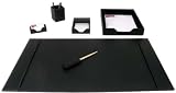 Econo-Line Black Leather 6 Piece Desk Set
