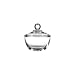 Anchor Hocking Presence 8 oz Glass Sugar Dish w/ Cover - Case = 4