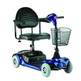 Lynx L-4 Portable Mobility 4 Wheel Scooter by Invacare Blue