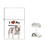 I Love My Bulldog Flip Top Lighter