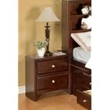 Calvino Solid Wood Fully Assembled Night Stand , Merlot Finish