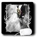 Doreen Erhardt Wedding Collection - Hand Tinted Black and White Bride and Groom in the Garden - Mouse Pads