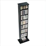 Prepac Black Slim Media (DVD,CD,Games) Storage Tower
