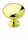 Amerock BP53005-3 Metal Finishes Knob Polished Brass, 1-1/4-Inch Diameter