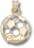 Duke Blue Devils 14KT Gold DUKE Soccerball Pendant