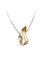 Today, Tomorrow & Forever "Forever Loved" Diamond Pendant Necklace by The Bradford Exchange
