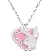 Officially Licensed PLAYBOY Pink HEART Rhinestone Necklace