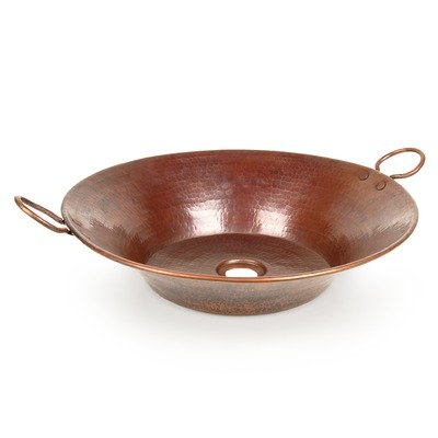 Cazo Copper Vessel Sink with Handles