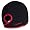 Black fleece with fire red trim