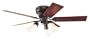Hunter 21564 The Brunswick Three-Light 52-Inch Five-Blade Ceiling Fan, New Bronze with Cased Globes