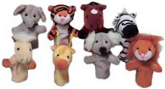 Childrens Toyshop   : Wild Animal Finger Puppet