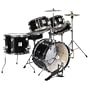 Percussion Plus 5-piece Junior Drum Set w/Hi-hat - Black
