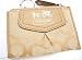 Coach Madison Signature Op Art Skinny Coin Case with Key Chain Light Khaki