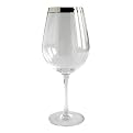 Silver Band Wine Glass Set of 6