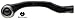 ACDelco Advantage 46A0588A Driver Side Outer Steering Tie Rod End , Black