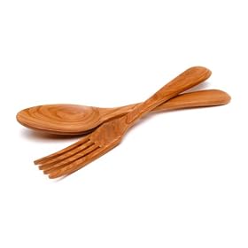 Berard French Olive Wood Crafted Parisian design salad server set by Berard