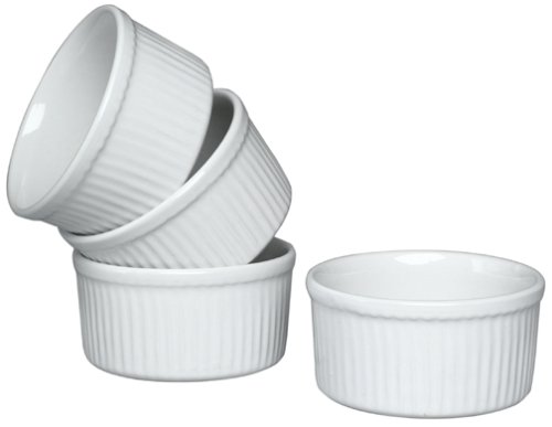 Emile Henry Couleurs 6-Ounce Ramekins, Set of 4, White