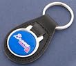 Atlanta Braves Leather Keychain