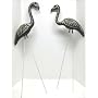 Pair Of Skeleton Flamingos Skel-A-Mingos Lawn Decor