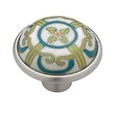 Cloisonne Dynasty White Pewter Cabinet Pull Furniture Pulls Drawer Knobs