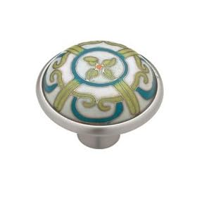 Cloisonne Dynasty White Pewter Cabinet Pull Furniture Pulls Drawer Knobs