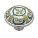 Cloisonne Dynasty White Pewter Cabinet Pull Furniture Pulls Drawer Knobs