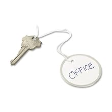 Avery  White Metal Rim Tags, Strung, 1-1/4 inch Diameter, Pack of 500 (14313)