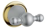GROHE Seabury Robe Hook, Satin Nickel with Polished Brass Accent #40159AR0