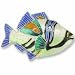 Clearly Charming Triggerfish Sterling Silver and Enamel Pin