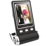 2.4 LCD Photo Displayer and Alarm Clock with Built-in Memory for up to 27 Pictures - Ideal for travelers and bedside/office desk display