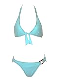 Hobie Sky Blue 2pc Surfer Bikini w/ Tri-Halter & Hipster (Small)