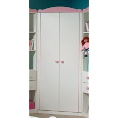 Eck-Kleiderschrank Girl (wei�/rosa)