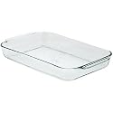 Pyrex Bakeware 4.8 Quart Oblong Baking Dish, Clear