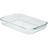 Pyrex Bakeware 4.8 Quart Oblong Baking Dish, Clear