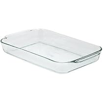 Pyrex Bakeware 4.8 Quart Oblong Baking Dish, Clear