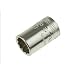 Stahlwille 40D-12 Steel Bi Hexagon Socket, 1/4" Drive, 12 Points, 12mm Diameter, 23mm Length, 16.5mm Width