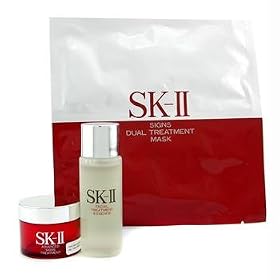 Travel Set: Facial Treatment Essence 30ml + Adv. Signs Treatment 15g + Signs Dual Mask 1pair - 3pcs