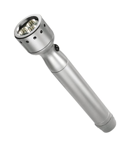 Coast Cutlery Company TT7546CP V2 Tek Triplex Torch LED Flashlight with Blue Beam, Satin Silver