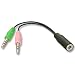 Lindy iPhone to PC Audio Adapter Cable - Audio-Adapter - Mini-Phone 3,5 mm, 4-polig (W), 35522
