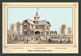 12 X 18 Stretched Canvas Poster Centennial International Exhibition, 1876 - West Virginia Building