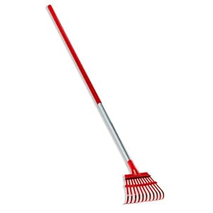 Corona Clipper 8-Inch 11-Tine Steel Head Shrub Rake With 54-Inch Aluminum Handle RK 62060