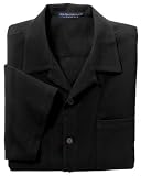 Port Authority Signature - Silk Blend Camp Shirt Black-2XL
