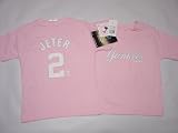 New York Yankees Derek Jeter Player Name & Number Girls Youth Jersey T-Shirt Size 6X