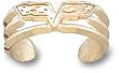 Chevrolet Toe Ring -Choose From 14K Gold 10K Gold or Stainless Steel