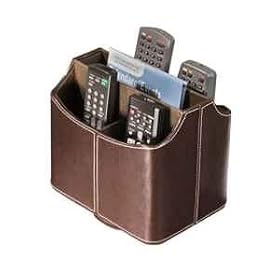 Remote Control Organizer - Brown Faux Leather