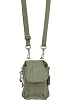 Baggallini Crinkle Flip Phone Case, Khaki
