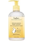 Babo Botanicals Oatmilk Calendula Moisturizing Baby Lotion, 8 Ounce - Natural, Sensitive Skin, Eczema